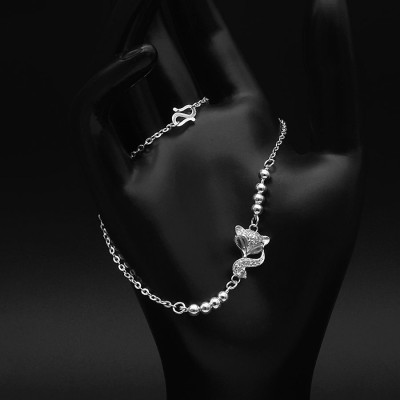 Lắc Chân Nữ Bạc Hiểu Minh LC216 Hồ Ly