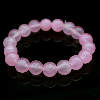 Lắc Tay Nữ Bạc Hiểu Minh LTU377 Phong Thủy màu hồng