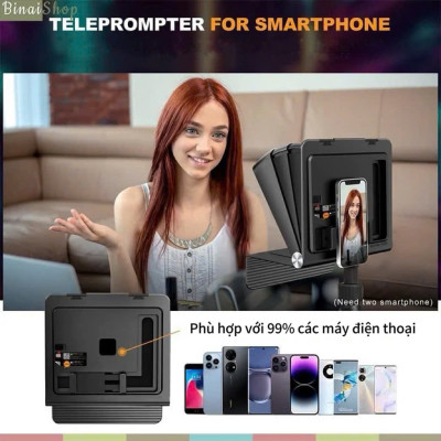 Lensgo TC7 II - Máy Nhắc Chữ 10 Inch Sử Dụng Điều Khiển Từ Xa Bluetooth Dành Cho Điện Thoại, Máy Ảnh - Hàng nhập khẩu