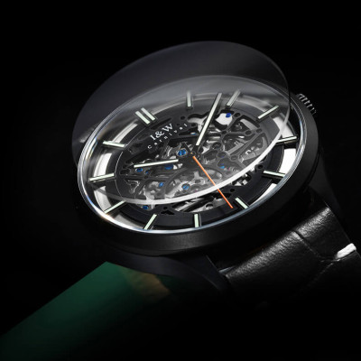 Đồng Hồ Nam I&W Carnival 588G1 Chính Hãng Full Box Chống Nước Kính Chống Xước Dây Da Cao Cấp BH 60T (Máy Cơ Tự Động)