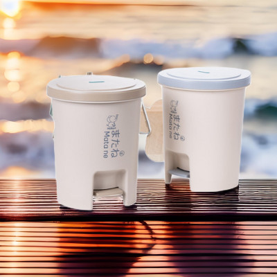 Thùng rác nắp tròn đạp chân thông minh Hokori 6L, Thùng rác Việt Nhật cao cấp ( tặng kèm Sticker)