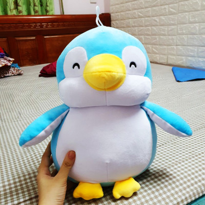 Gấu bông chim cánh cụt dễ thương 30cm vải miniso mềm mịn an toàn (Tặng Kèm 1 Ví Da 12 Ngăn Đựng Thẻ ATM, CCCD)