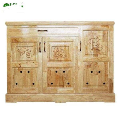 Tủ giày dép gỗ thông 1m2, tủ dày dép gỗ , tủ dép