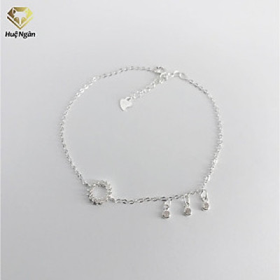 Lắc chân bạc Ý 925 Huệ Ngân - Circle in Love RYBJ50109