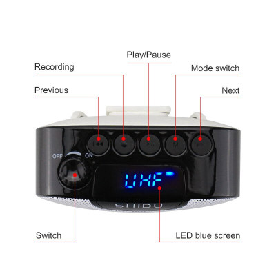 Máy trợ giảng không dây Shidu SD-M500 UHF [Hãng phân phối chính thức]