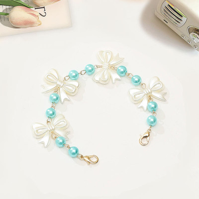 Dây đeo khẩu trang sau gáy giảm áp lực cho tai phụ kiện đeo kính giữ kính chuỗi mix nơ và ngọc trai thời trang và tiện lợi
