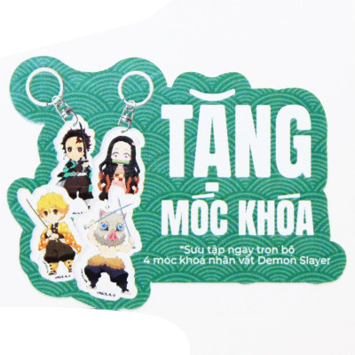 Bình Giữ Nhiệt 750 ml Nhân Vật Demon Slayer - Thiên Long VF-001/DS - Tanjiro - Tặng Kèm Standee Acrylic Có Móc Khóa