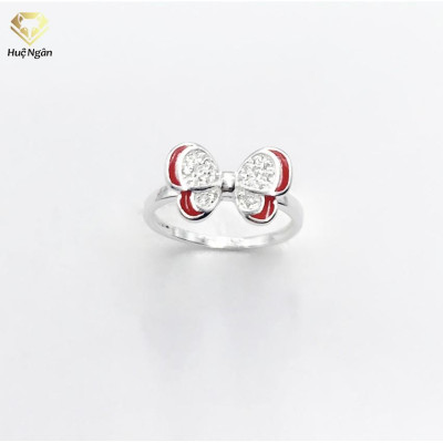 Nhẫn bạc Ý 925 Huệ Ngân - Hồ điệp xinh xinh xắn RYR140047 (li tay nhỏ)