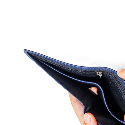 Ví đứng VICTOR - Da bò hạt | Anh Tho leather