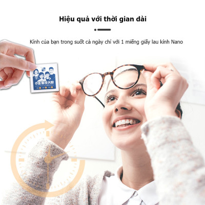 Set 3 hộp khăn Lau Mắt Kính Nano, lau laptop, máy tính - Miếng Giấy Lau Kính, Điện thoại, máy ảnh Chống Bám Hơi Nước Sạch Vân Tay Bụi Bẩn- Chính Hãng 