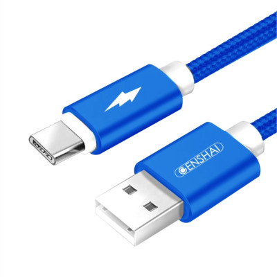 Cáp sạc nhanh Type C 3A đèn led hàng chính hãng GENSHAI GT09 1m | Bảo hành 12 tháng 1 đổi 1 | Made in Việt Nam