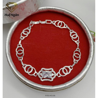 Lắc tay bạc 925 Huệ Ngân - Hình học RYB140106