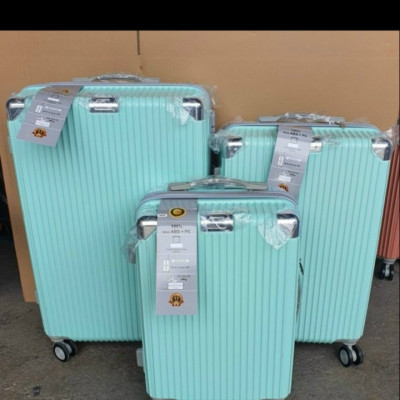 Bộ 3 cái Vali kéo du lịch gia đình Tundo nhựa ốp góc chống va đập size 20, 24 và 28 đủ màu lựa chọn