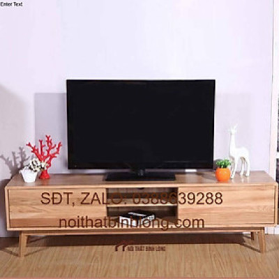 Kệ tivi gỗ sồi mỹ commo kích thước dài 1m6