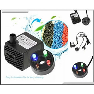 MÁY BƠM HÚT NƯỚC BỂ CÁ CẢNH MINI CÓ ĐÈN LED TRANG TRÍ CỰC KỲ ĐẸP