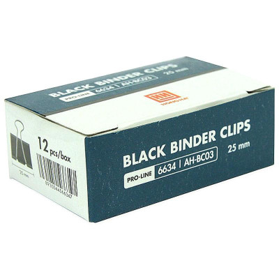 Hộp 12 Kẹp Bướm 25mm - Hồng Hà 6634