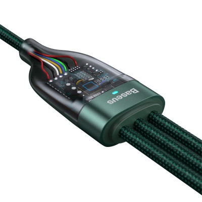 Cáp sạc đa năng 6 trong 1 Baseus Flash Series Two-for-three Data Cable U+C to M+L+C 100W LV874-Hàng chính hãng.