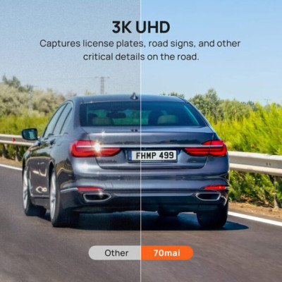 Camera hành trình gương 70mai S500 tích hợp cam lùi, màn hình cảm ứng 9.35inch, 3K HDR góc quay rộng 138° – Hàng chính hãng