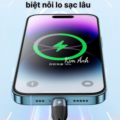 Dây sạc LI-TOP LX73 100W, chân cắm Type C, dây bọc lớp cao su mềm chống rách, đầu lưới SR chống uốn, hàng chính hãng