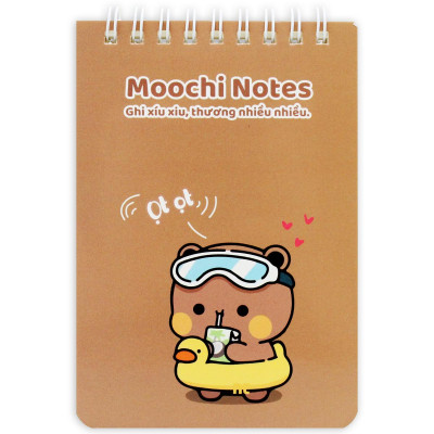 Sổ Lò Xo Moochi Notes B7 - Kẻ Ngang - 120 Trang 80gsm - The Sun 05