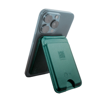 Ví 9Fit EBiz Mag Wallet Stand, Ví da từ tính kiêm chân đế, tích hợp công nghệ NFC - Hàng chính hãng