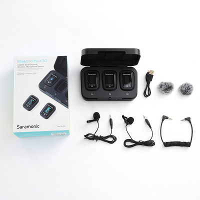 Micro Thu Âm Không Dây Saramonic Blink500 ProX B2 - Công Nghệ 2.4GHz - Độ Trễ 8ms -  Hàng Chính Hãng