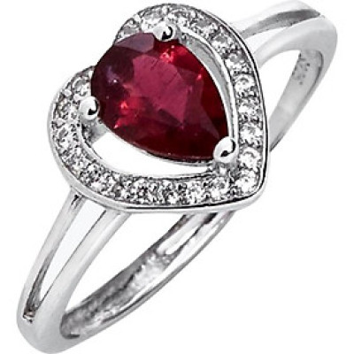 Nhẫn Bạc Mặt Đá Ruby Ngọc Quý Gemstones N2