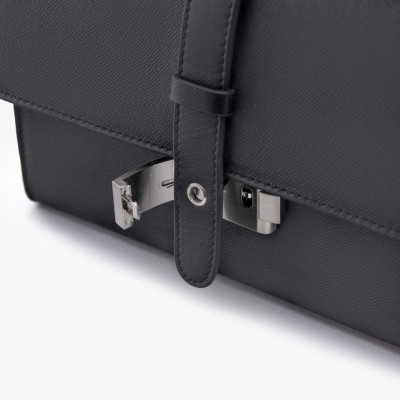 Clutch Nam Hàng Hiệu Ví Da Cầm Tay GENCE HT10 Da Bò Cao Cấp Màu Đen