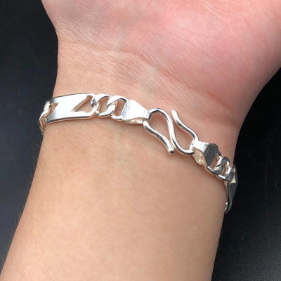 Lắc Tay Nam Bạc Ta Đơn Giản N Nam Tính BẠC HIỂU MINH LTN035S