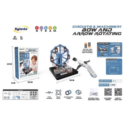 BYJARDA - DL0103 - Bộ Thí Nghiệm Bắn Cung Vòng Quay (67 Chi Tiết) (STEAM)