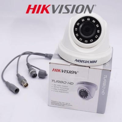 Camera Hikvision trong nhà HD-TVI 2 MP, Camera quan sát Analog DS-2CE56B2-IPF vỏ nhựa, bán cầu (Dome). Hàng chính hãng