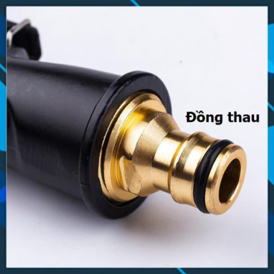 Bộ dây và vòi xịt tăng áp lực nước  rửa xe tưới cây loại 5m (dãn nở 15m)  206810