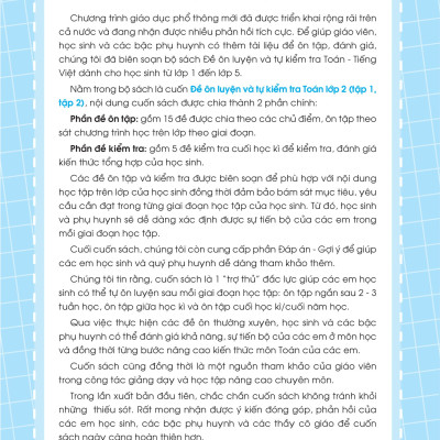 Đề Ôn Luyện Và Tự Kiểm Tra Toán Lớp 2 - Tập 1 _MEGA