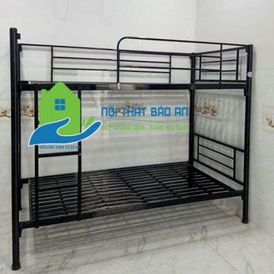Giường sắt 2 tầng ngang 1m dài 2m