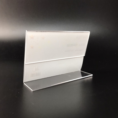 Kệ mica 1 mặt Enter F03-L 150x100mm A6 ngang, Kệ menu chữ L, Khung thông tin sản phẩm, Khung bảng giá, Kệ trưng bày để bàn