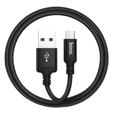 Cáp sạc Hoco X14 kết nối Micro vải dù chắc chắn truyền data tốc độ cao cho Android ( 2 size ) - Hàng chính hãng