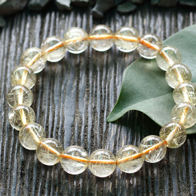 Vòng Thạch Anh Tóc Vàng Trong Myanmar Ngọc Quý Gemstones