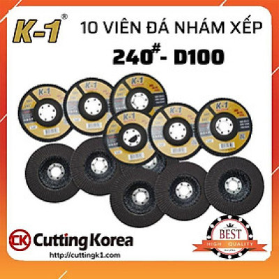 10 viên Đá nhám xếp 240# | Đĩa ráp xếp | Bánh nhám xếp K1 D100 240#