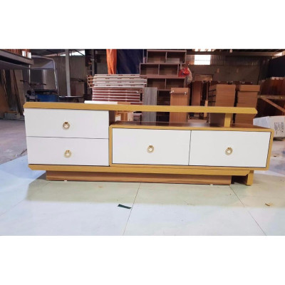 Kệ tivi thông Minh gỗ Min 1m4 rút ra 2m2