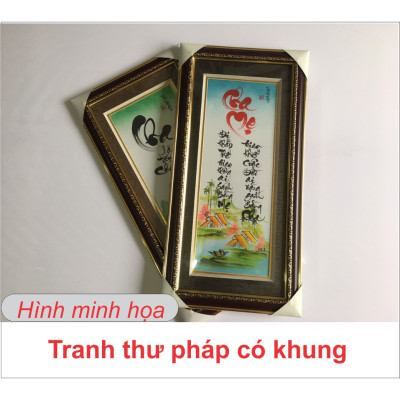 Tranh chữ Phúc như đông hải thư pháp quà tặng TPT-30x60-6