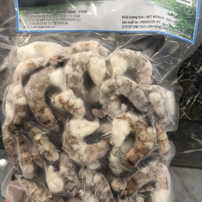 Tôm sú thịt sinh thái Seaprodex kích cỡ 41/50-250gr.