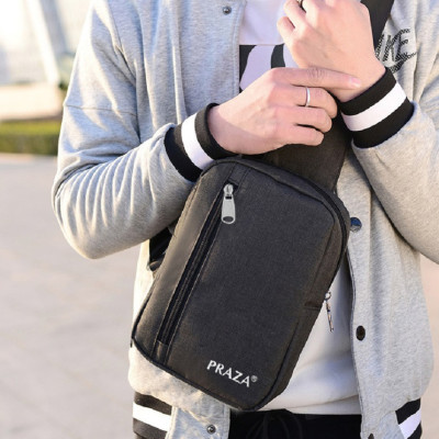 Combo Balo Thời Trang Hàn Quốc PRAZA - BL167 (Xanh Lá phối Đen) Và Túi Đeo Chéo PRAZA - DC095 (Đen)