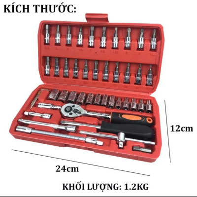 Bộ Dụng Cụ Đa Năng 46 Chi Tiết Cầm Tay Loại Tốt- Hoàn Hảo Cho  Việc Sửa Chữa, ĐÈN TRANG TRÍ , ĐỒNG HỒ TREO TƯỜNG