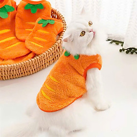 ÁO CÀ RỐT DỄ THƯƠNG CHO THÚ CƯNG CHÓ MÈO