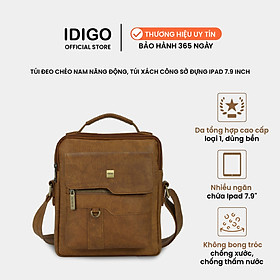 Túi công sở nam thanh lịch IDIGO MB2 - 4306, túi đeo chéo nam đựng máy tính bảng 7.9 inch nắp gập năng động