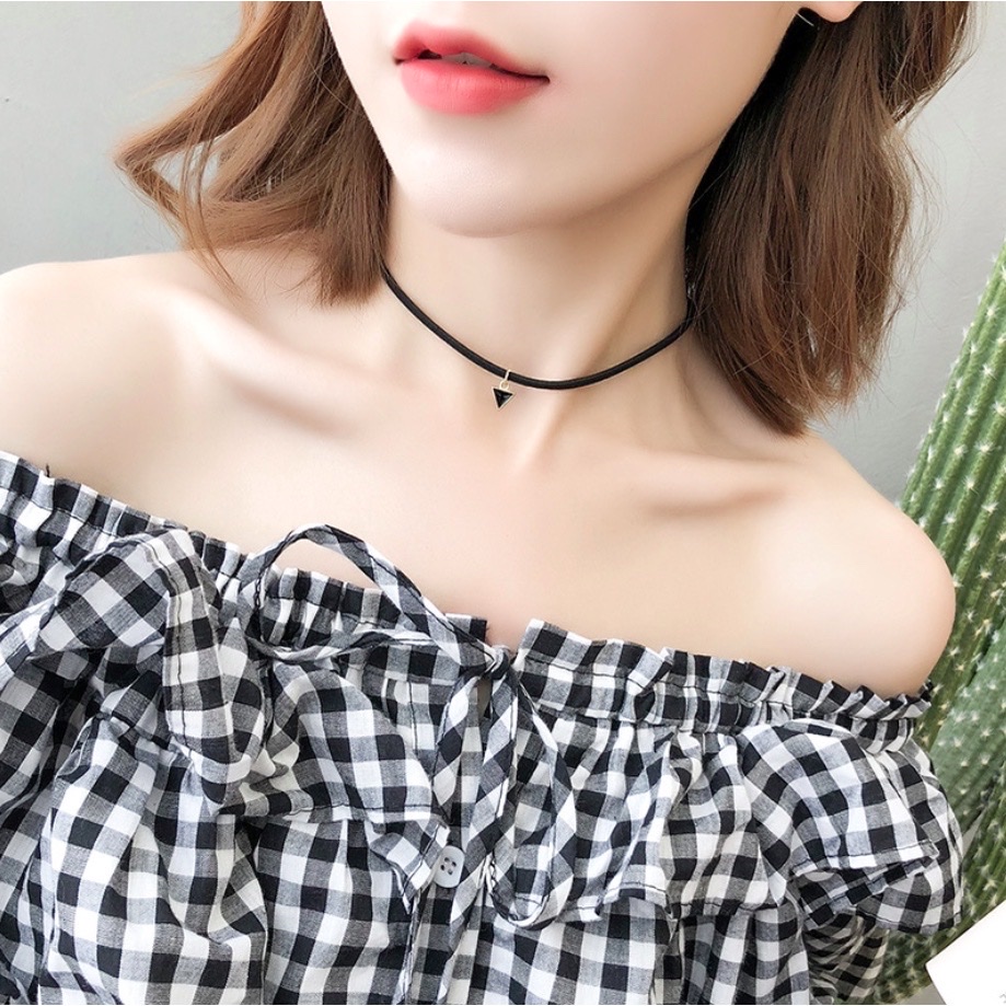 Combo 5 Cái Vòng Cổ Choker Ren Phong Cách Hàn Quốc Thời Trang Cho Nữ