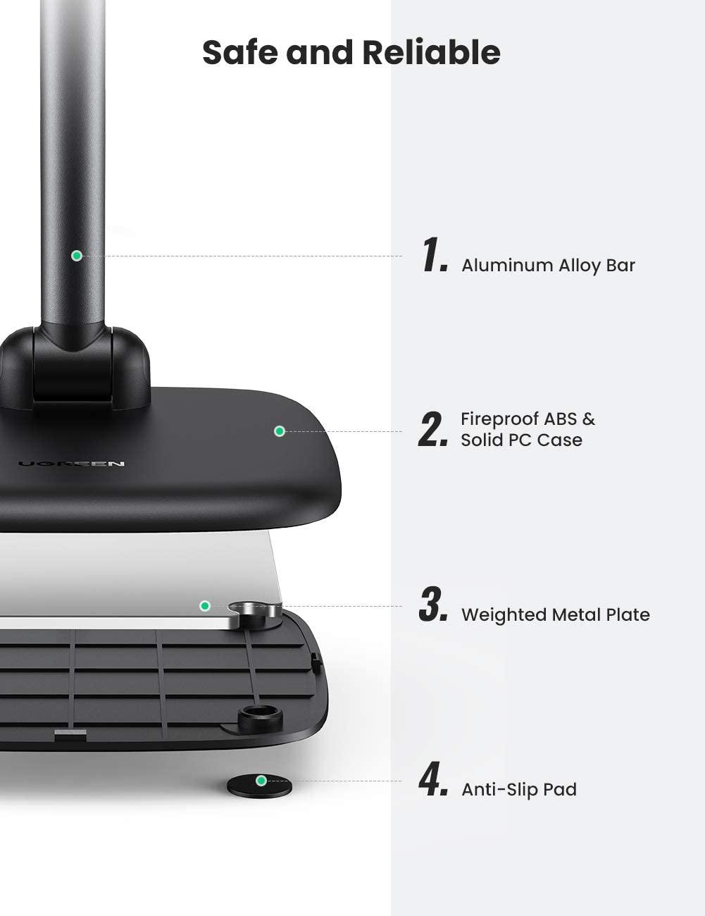 Ugreen UG10999LP287TK có thể gập lại giá đỡ điện thoại di động màu đen - HÀNG CHÍNH HÃNG