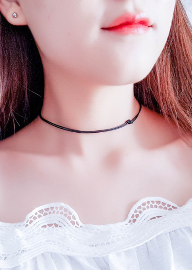 Vòng cổ choker tattoo V66 dây đơn giản