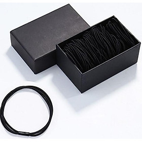 Set 60 dây buộc tóc dính 3 dây làm 1 cao cấp xuất Nhật HD10 Hộp giấy sang trọng