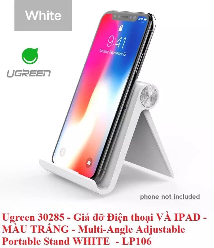 Ugreen UG30285LP106TK Màu Trắng Giá đỡ Điện thoại + Máy tính bảng để bàn - HÀNG CHÍNH HÃNG